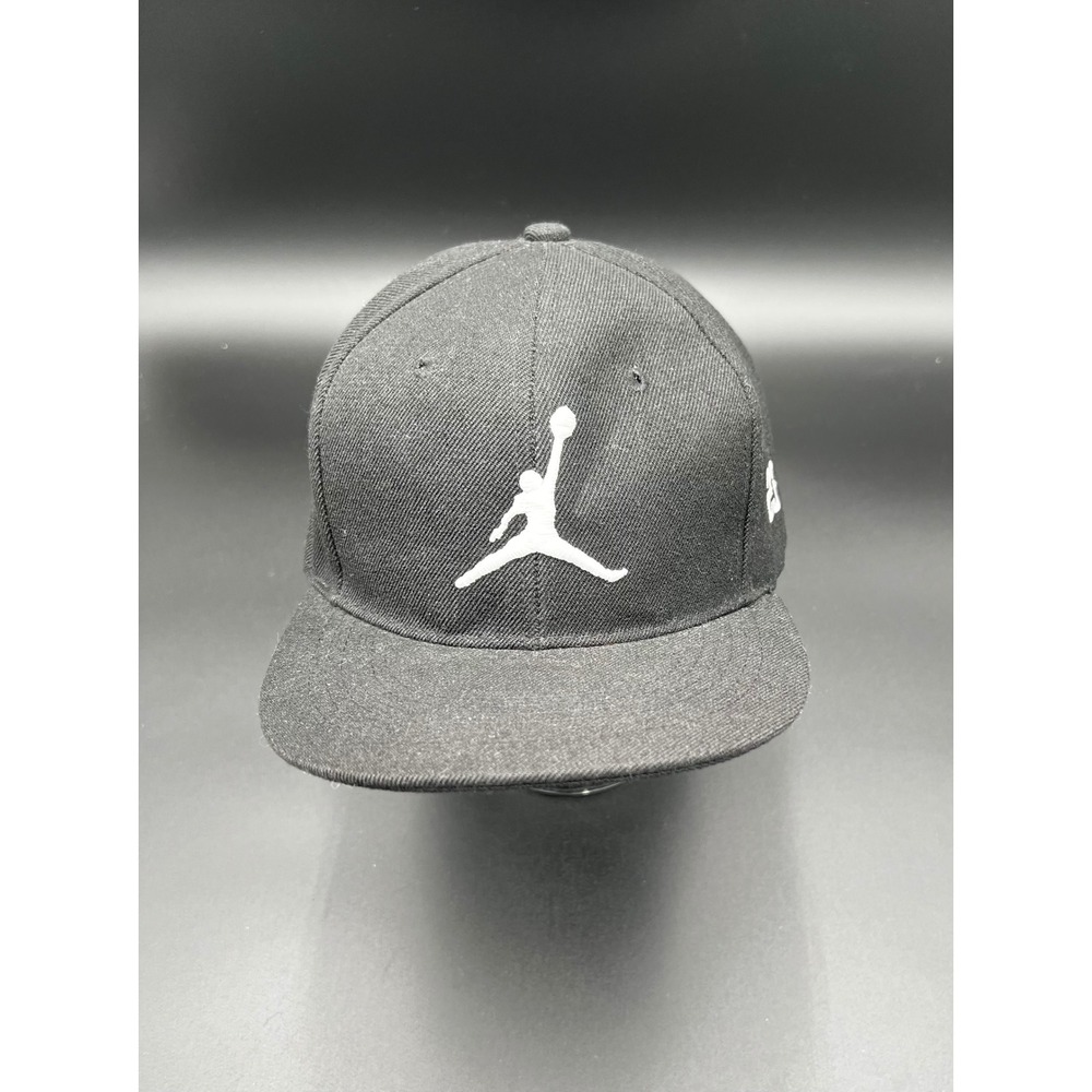Jordan Jumpman 23 Snapback Hat Black Flat Brim Adjustable Mens Baseball Cap